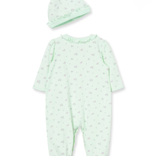 Footed One-Piece And Hat (3 months)
