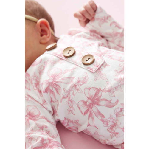 Fancy Frills Newborn Baby Knot Gown & Hat Set
