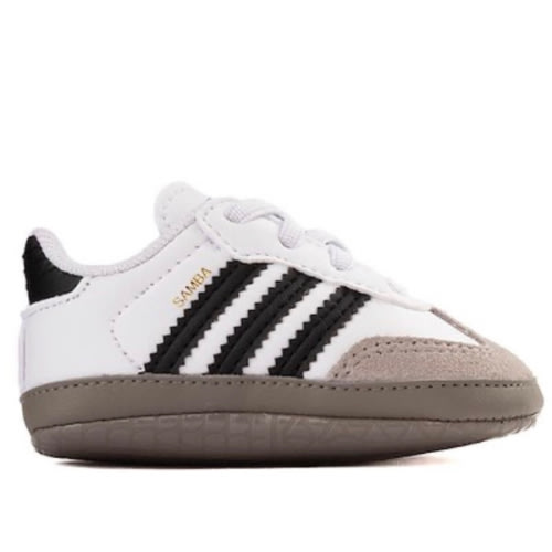adidas Samba Crib Shoe - Baby - White / Core Black / Clear Granite | Journeys