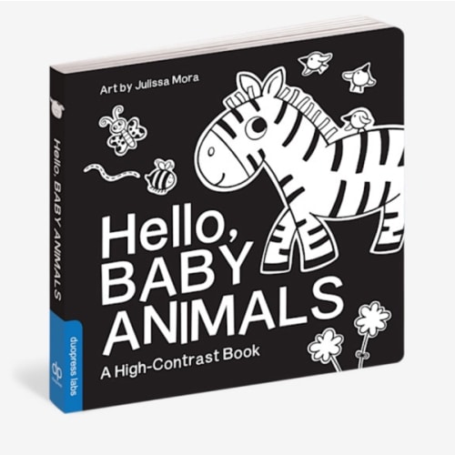 Hello, Baby Animals: A Black-and-White Board Book for Babies That Helps Visual Development (High-Contrast Books)