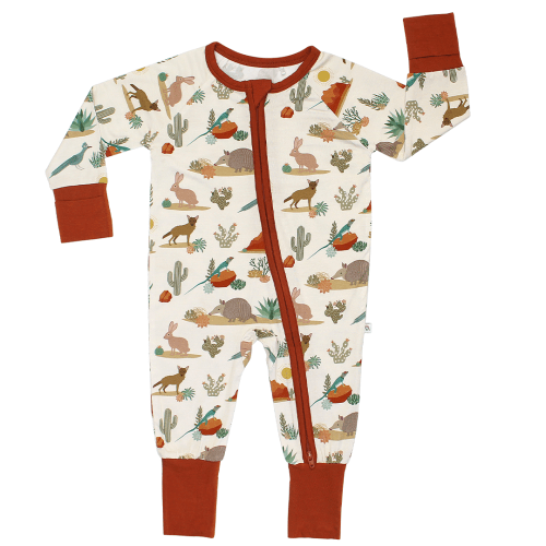 Desert Friends Western Bamboo Baby Pajama - Convertible Zippy Pajamas – Emerson and Friends