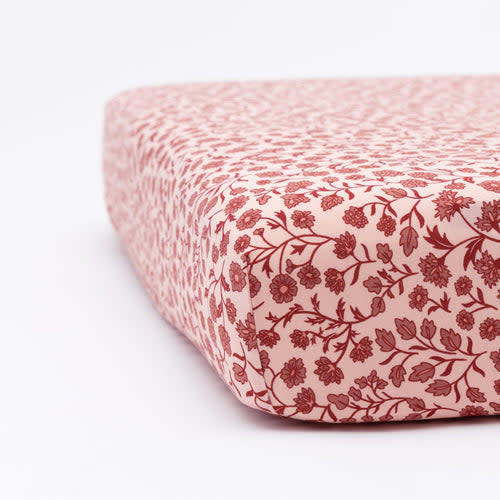 Mauve Floral Crib Sheet – Brave Little Ones