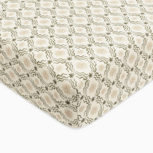 babyletto Organic Brushed Cotton Crib Sheet - Juniper Star By Nate Berkus