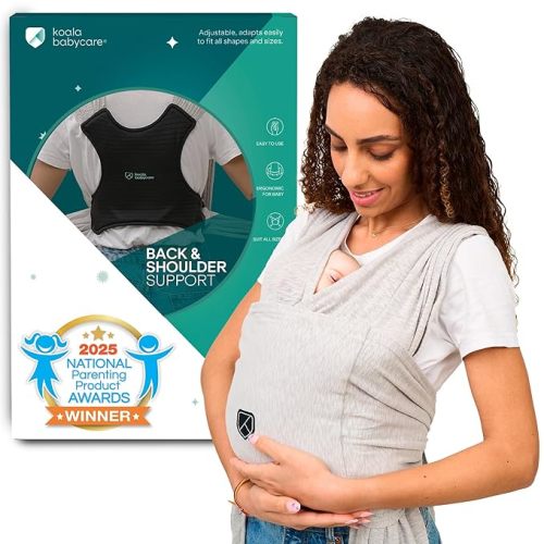 Koala Babycare Baby Carrier Wrap, Easy to Wear As a T-Shirt - Original Baby Carrier Newborn to Toddler - Sling One Size Fits All - Baby Wraps Carrier Up to 22lbs