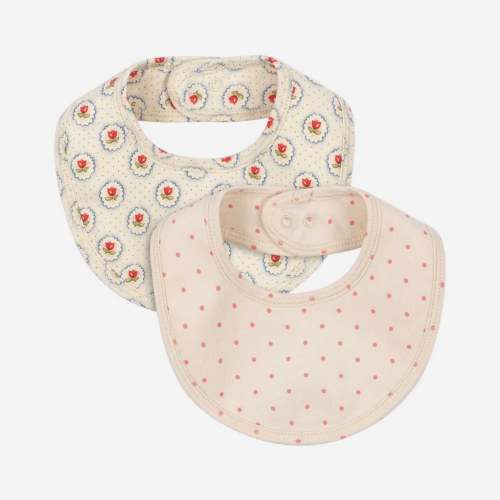 Basic 2 Pack Bib - Pirouette Dot / Mirage