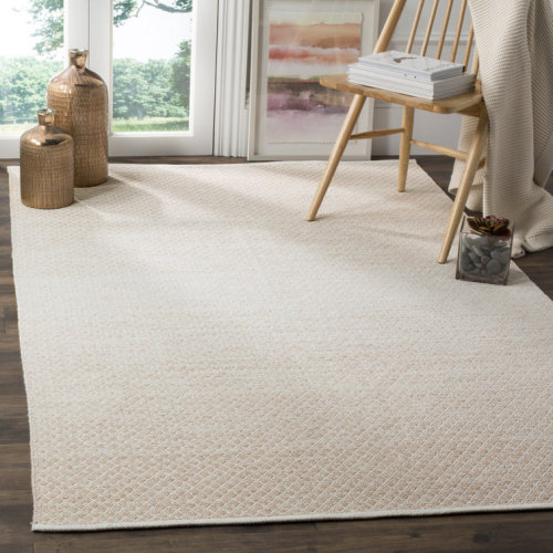 Alannah Hand Woven Cotton Geometric Rug