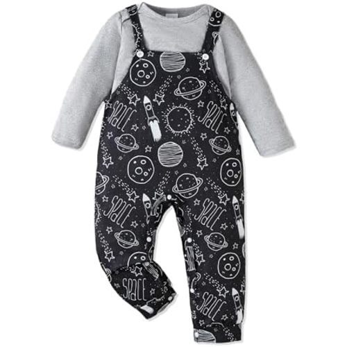 NZRVAWS Newborn Baby Boy Clothes Cute Animal Romper Jumpsuit Overalls Infant Boy Outfit Fall Winter Clothing 0-18 Months