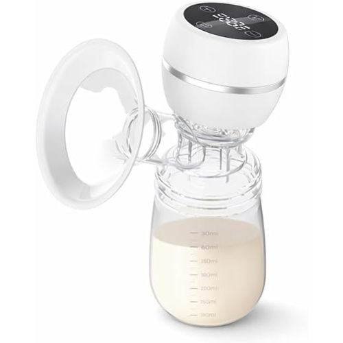 Wearable Hands-Free Electric Breast Pump for Working Moms – 4 Modes, 9 Suction Levels, Ultra-Quiet 35dB, Rechargeable, BPA-Free Silicone, Portable & Lightweight