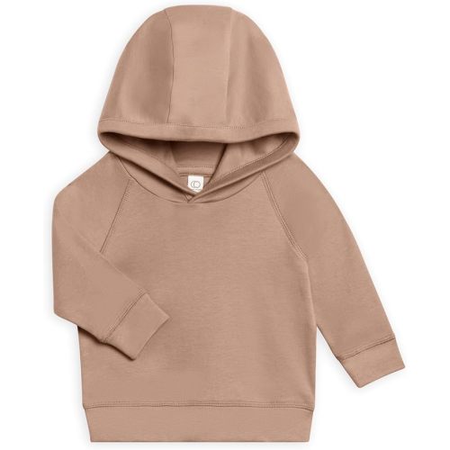 Colored Organics Madison Hoodie (Blush), Baby Unisex Sweatshirt - 3-6M, Organic Cotton, Daily Wear