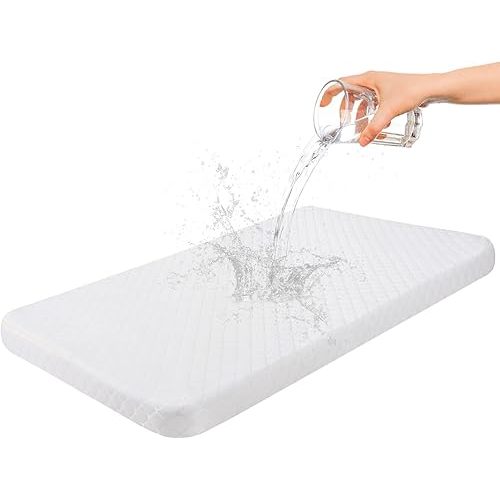 Baby Bassinet Mattress Topper Compatible with Mika Micky/Baby Delight/Pamo Babe/ANGELBLISS Bassinet, Breathable, Premium Foam, Rectangle Shaped, 20" x 33" x 2''