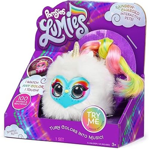 “Let’s Learn Colors” Plush Unicorn Interactive Toy — Preschool Kids