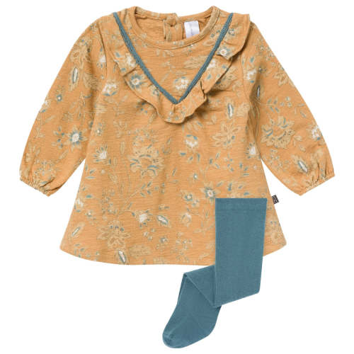 2-Piece Baby Girls Apple Cinnamon Floral Dress and Tights Set – Gerber Childrenswear