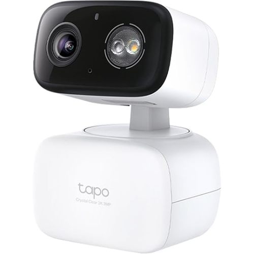 Tapo 2K Indoor/Outdoor Pan/Tilt Wired Security Camera, Baby Monitor, C216