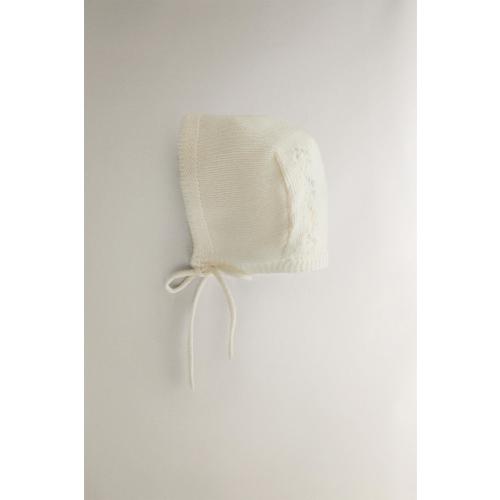 CASHMERE BABY BONNET - Oyster-white | ZARA Canada