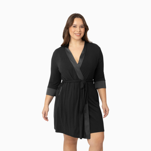 Kindred Bravely Emmaline Maternity & Nursing Robe - Black, Small/Medium