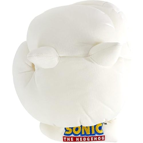 GE Animation GE-8807 Sonic the Hedgehog Knuckles Cosplay Plush Gloves, White, 9"