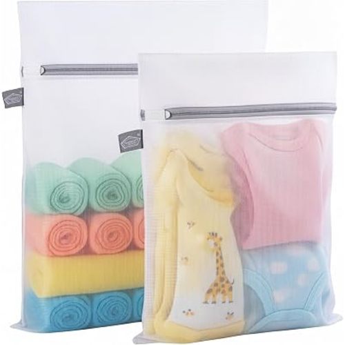 Kimmama Lingerie Bags for Washing Delicates, Mesh Bags for Laundry, L+M