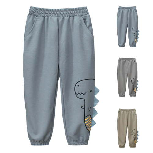 Fesfesfes Kids Summer Pants Dinosaur Printed Pants for Boys And Girls Toddler Botton Long Pants