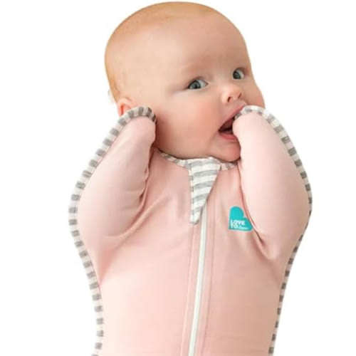 Love to Dream - Swaddle Up - Saco de dormir para bebés, manta calmante para recién nacidos, mejora el sueño, ajuste ceñido que ayuda a calmar el reflejo de sobresalto - 5-8.5 libras, rosa