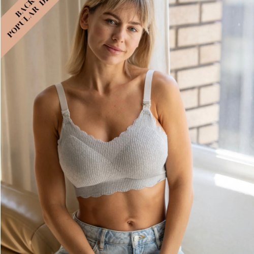 Silver Moon Lace Nursing Bra