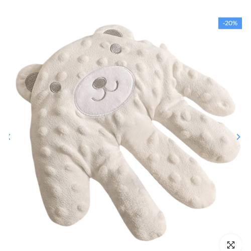 Soothing Palm Pillow with Automatic Patting for Startle-Free Sleep
