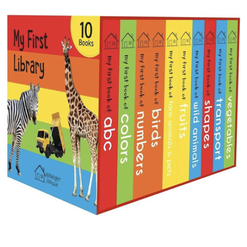 My First Library: Boxset of 10 Board Books for Kids