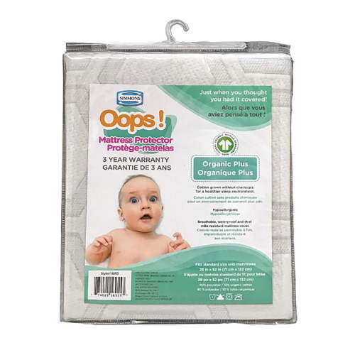 Simmons OOPS Organic Mattress Protector