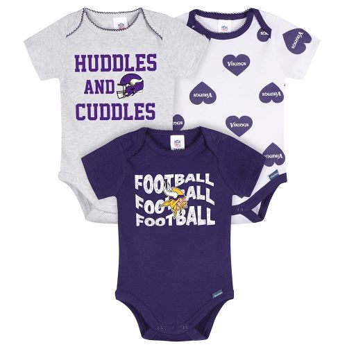 Gerber NFL baby-girls Nfl 3-pack Onesie Bodysuit