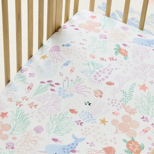 Ocean Swimmers Crib Sheet