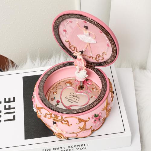 Personalized Carousel & Ballerina Music Box, Custom Engraved Name Musical Box, Personalized Birthday Gift, Christmas Gifts, Keepsake Gifts