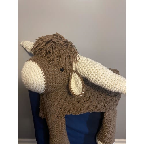 Highland cow Crib blanket