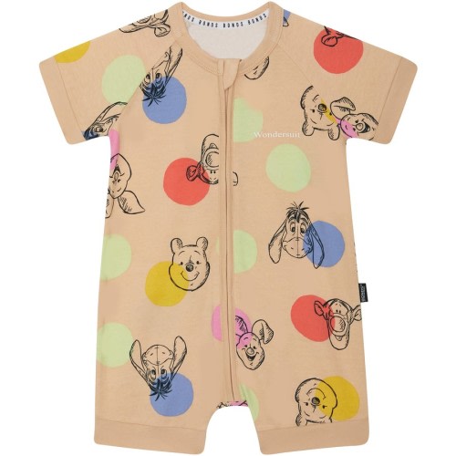 Bonds Baby Winnie The Pooh Print Zip Romper - Beige
