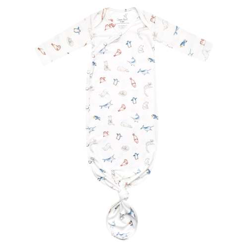 Newborn Knotted Gown - Arctic Wonder