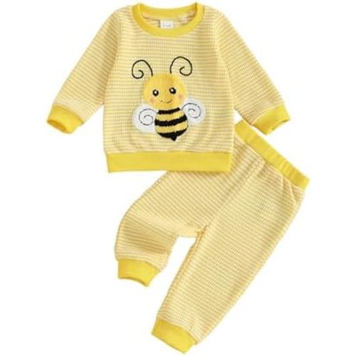 Nyapruwe Baby Girl Outfits Toddler Fall Winter Clothes Cute Long Sleeve Sweatshirt Tops Pants Set Infant 2Pcs Clothing