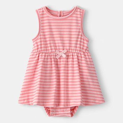 Baby Girl Carter's Stripe Sleeveless Bodysuit Dress