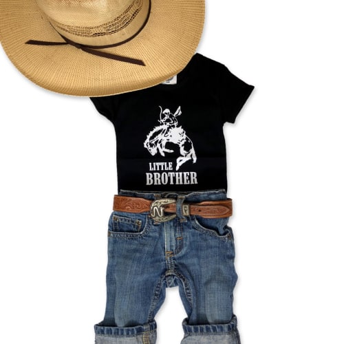 Little Brother Onesie / Black – Cowkid Clothing Company