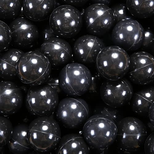 GUESVOT 2.75 Inch Big Ball Pit Balls - Crush Proof Plastic Balls for Ball Pit Pack of 50pcs Set for Toddlers Ball Pool Playtent Tunnels with Reusable Storage Bag