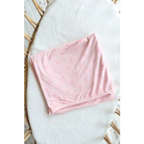 Blush & Bows Swaddle | Blanket