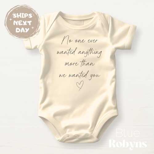 Cute Baby Bodysuit Coming Home Outfit for Newborn Clothes IVF Baby Shower Gift for Newborn Outfit Pregnancy Announcement IUI Baby Reveal