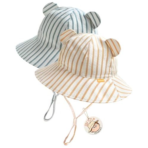 FURTALK Baby Sun Hat Infant Toddler Hat UPF 50+ Bucket Hat for Baby Boys Girls Beach Hat with Wide Brim
