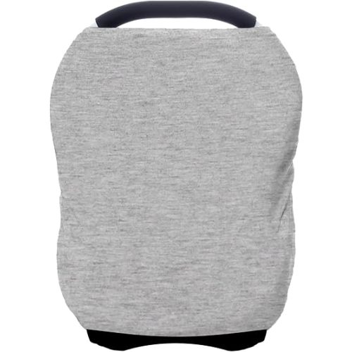 Car Seat Covers Baby - Multi-use Cover Carseat Canopy, Breathable Breastfeeding Cover, Car Seat Covers for Bbies, Boys & Girls Shower Gifts (Knit Grey)