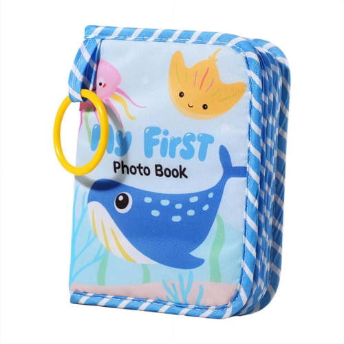 Ocean-Themed First Photo Album for Baby Boys Girls, Fun Memory Keepsake for Newborns, Toddlers & Baby Showers