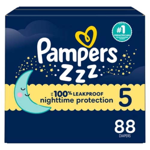 Swaddlers Overnight Diapers with All Night Protection, Blankie Soft Cover & Wetness Indicator, Size 3 (16-28 lbs), 116 Count