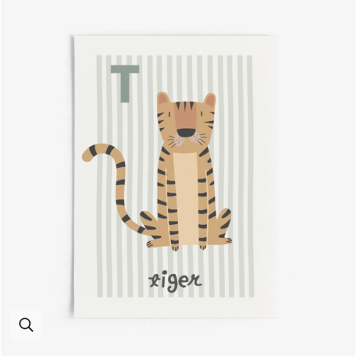 T is for Tiger Print