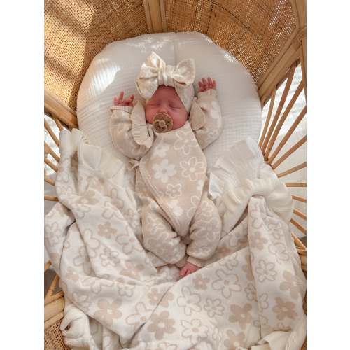 Romy Frill Kimono - Almond