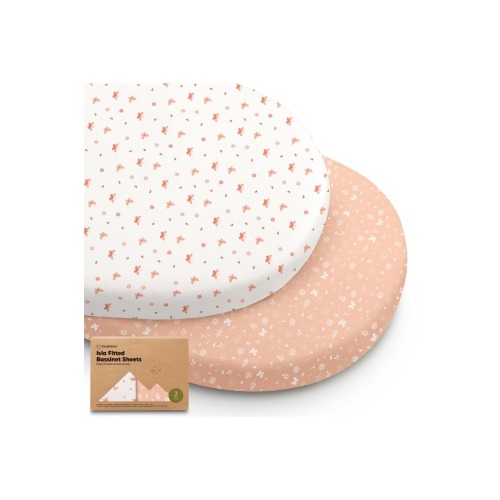 2-Pack Isla Fitted Bassinet Sheets