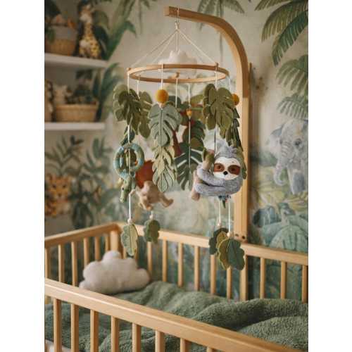 Jungle Animals Felt Mobile – Handmade Nursery Decor