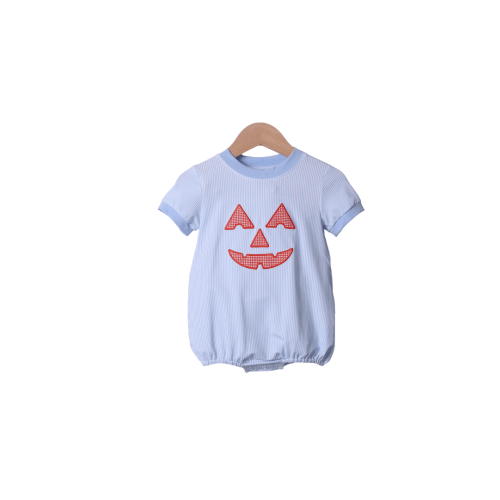 Applique Jack-o-lantern Blue Bubble