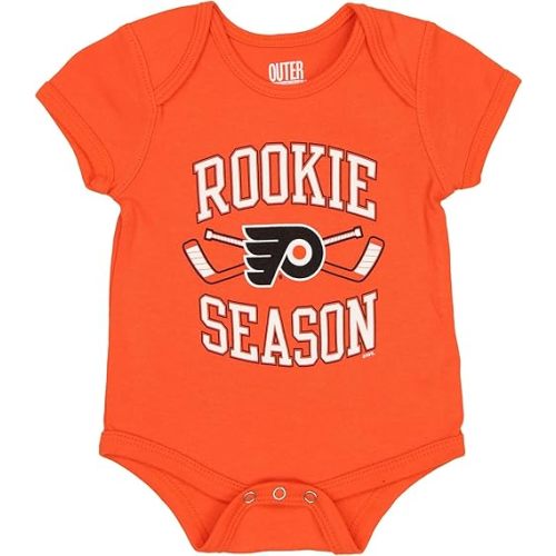 Outerstuff NHL Infant Short Sleeve Rookie Season Creeper Bodysuit (0M - 9M)