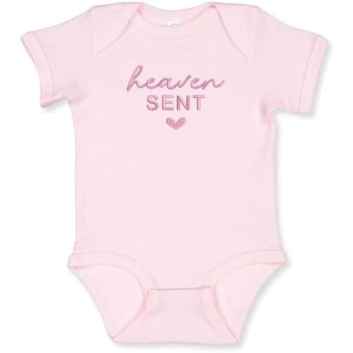 COUPLEHOODIES Personalized Baby Onesie Bodysuit – Custom Embroidery Gift for Pregnancy Reveal Baby Shower or First Grandchild